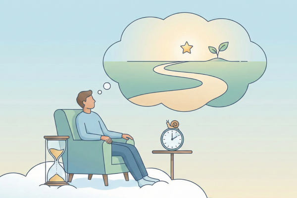 ゆっくり将来のことを考える時間の図解画像